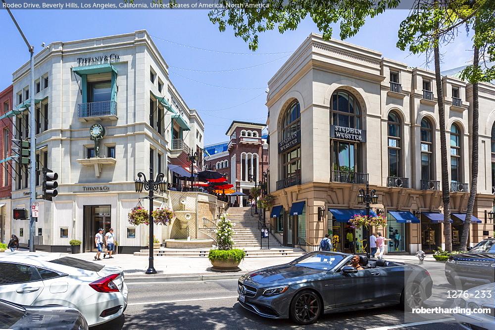 Rodeo drive, Beverly Hills, Los Angeles, California, CA, during