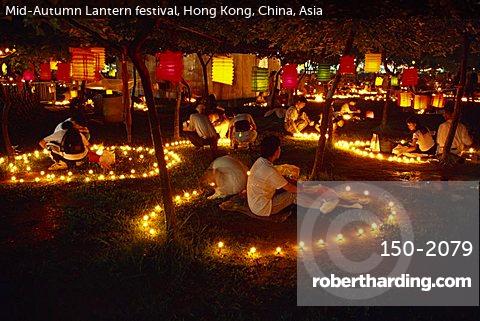 Mid-Autumn Lantern festival, Hong Kong, China, Asia