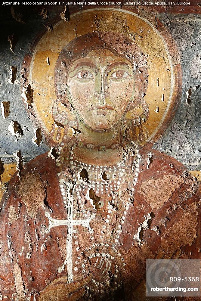 Byzantine fresco of Santa Sophia | Stock Photo